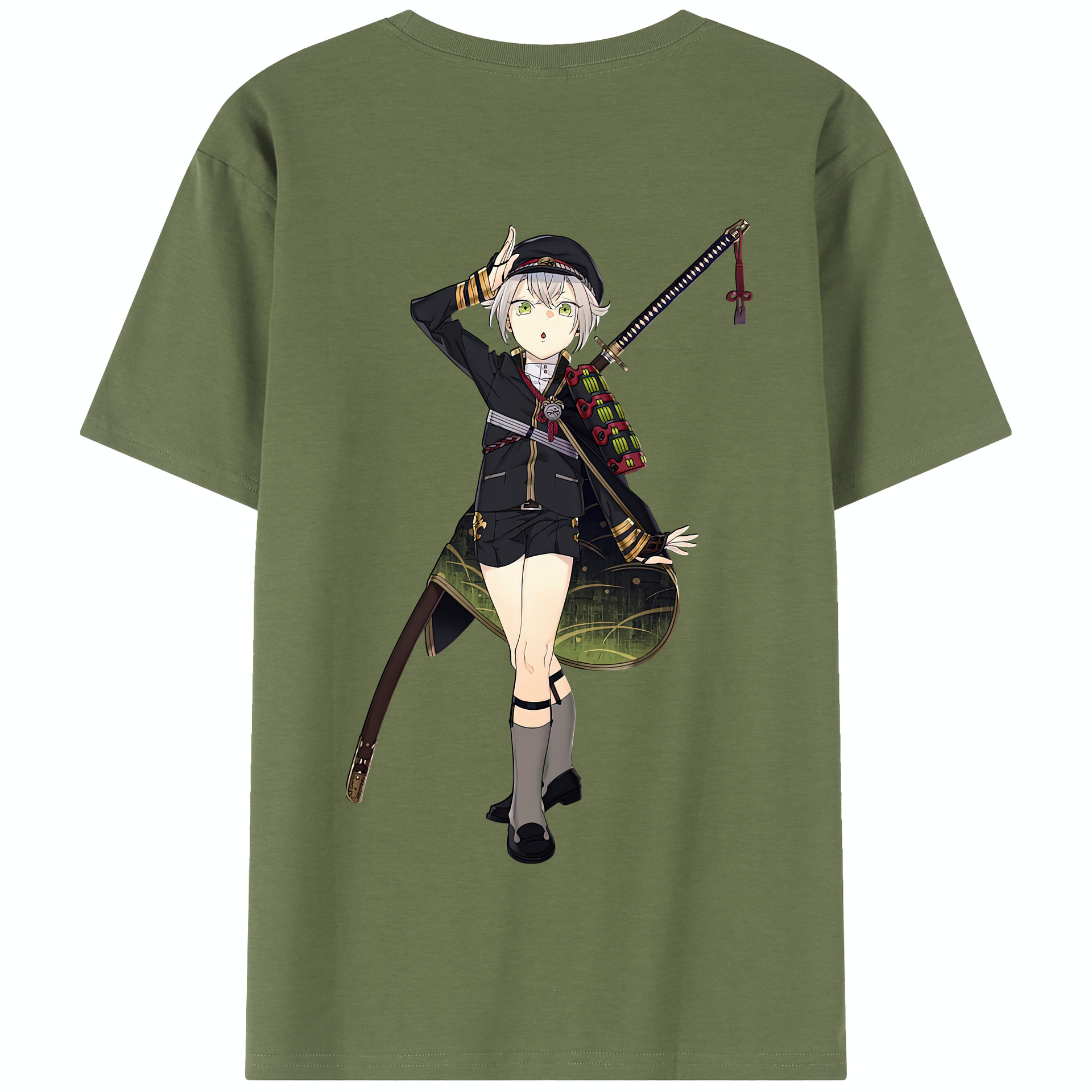 （画像用） 刀剣乱舞 Touken Ranbu 綿100％半袖Tシャツ（背面プリント）